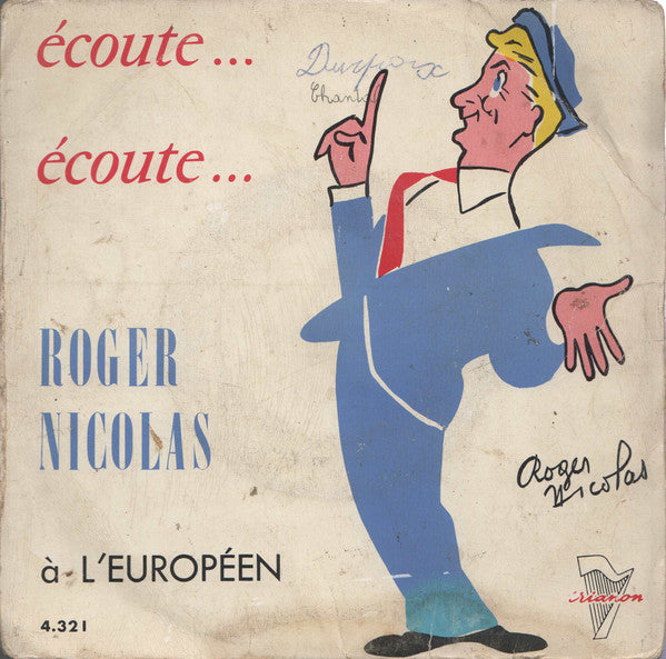 Roger Nicolas - A l'Européen Vinyl Singles