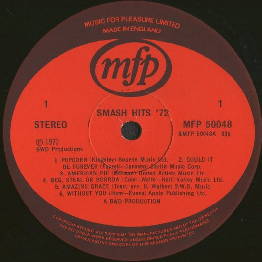 Unknown Artist - Smash Hits '** (LP)