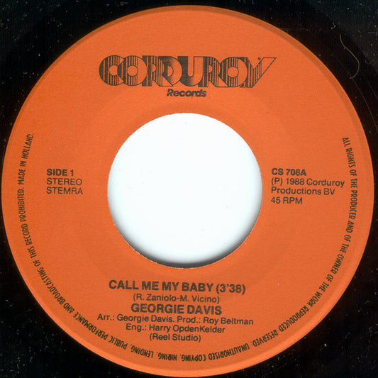 Georgie Davis - Call Me My Baby