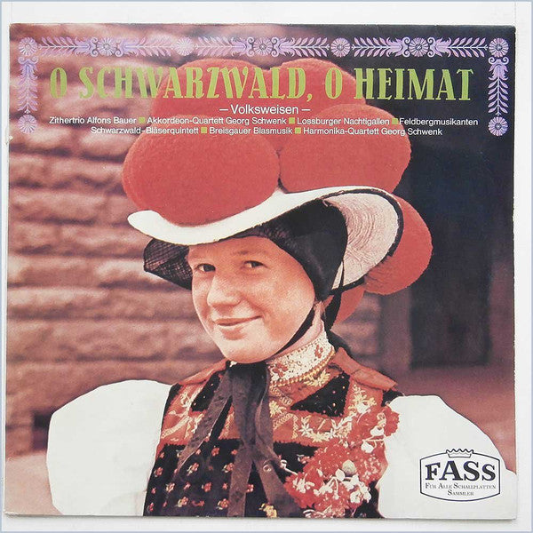Various - O Schwarzwald, O Heimat -Volksweisen (LP) Vinyl LP Vinyl Very Good (VG) <br> Hoes Good Plus (G+)