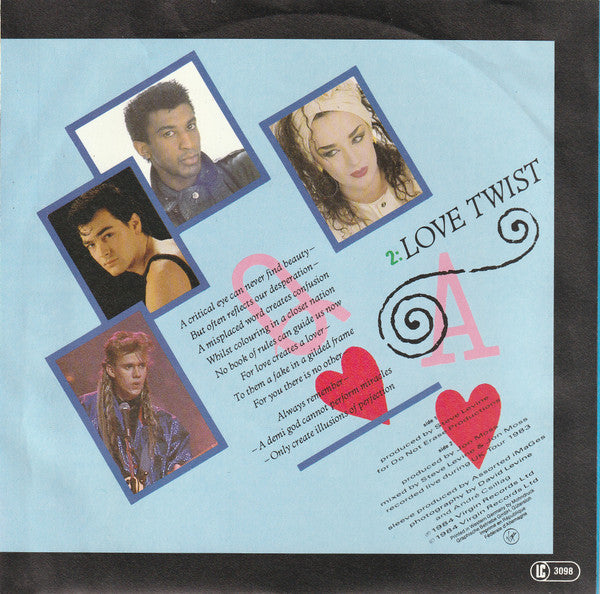 Culture Club - It's A Miracle Vinyl Singles Vinyl Very Good (VG) <br> Hoes Good Plus (G+)