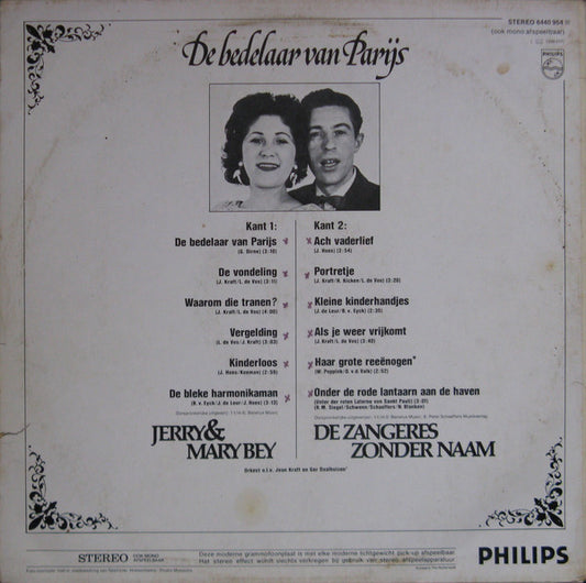 Jerry En Mary Bey - Zangeres Zonder Naam - De Bedelaar Van Parijs (LP)