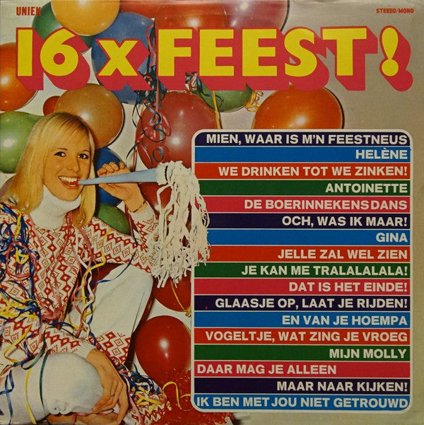 Various - 16 X Feest 1 (LP) Vinyl LP