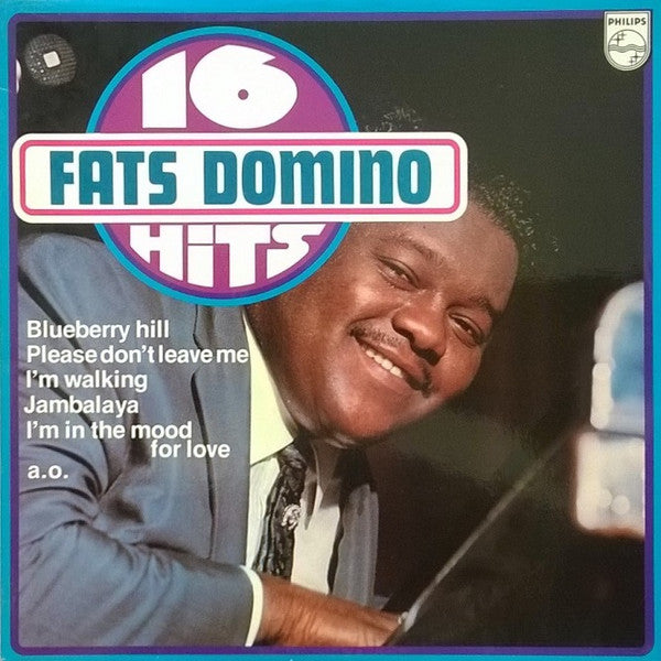 Fats Domino - 16 Fats Domino Hits (LP) Vinyl LP Vinyl Very Good (VG) <br> Hoes Good Plus (G+)