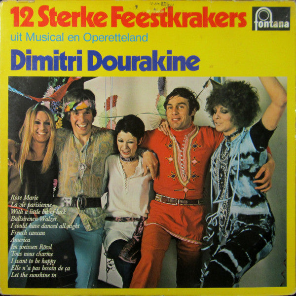 Dimitri Dourakine - 12 Sterke Feestkrakers Uit Musical En Operetteland (LP) Vinyl LP Vinyl Very Good (VG) <br> Hoes Good Plus (G+)