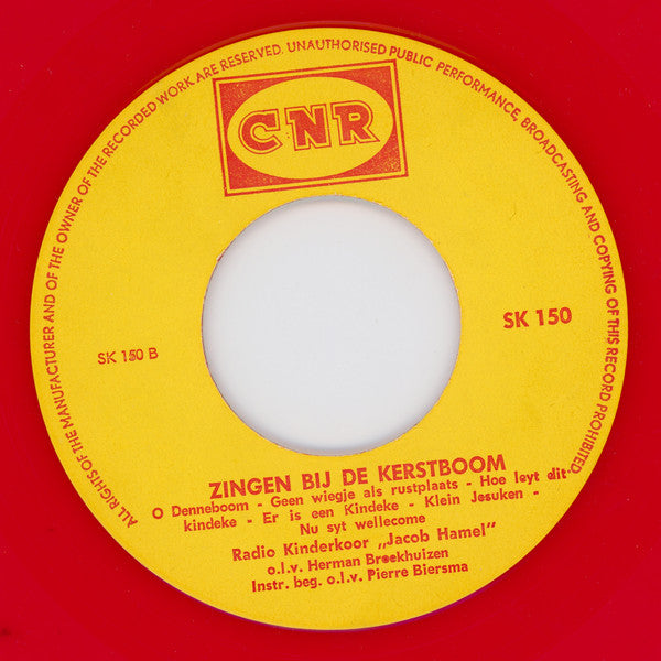 Kinderkoor Jacob Hamel - Zingen Bij De Kerstboom Vinyl Singles