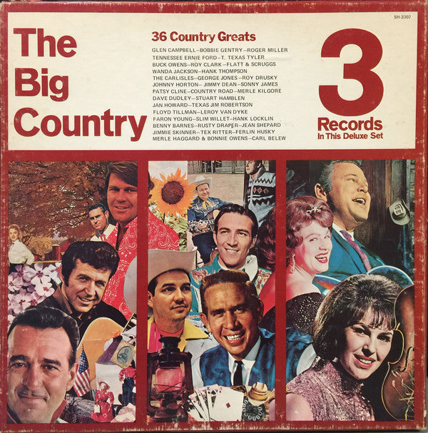 Various - The Big Country (LP) Vinyl LP Vinyl Very Good (VG) <br> Hoes Good Plus (G+)