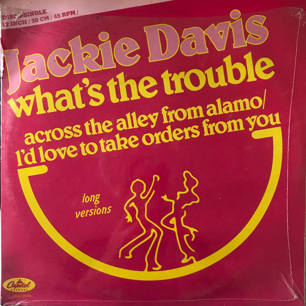 Jackie Davis - What's The Trouble (Maxi-Single) Maxi-Singles Vinyl Very Good (VG) <br> Hoes Good Plus (G+)