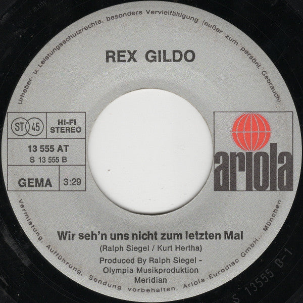 Rex Gildo - Marie, Der Letzte Tanz Ist Nur Für Dich 43570 Vinyl Singles Vinyl Very Good (VG) <br> Hoes Good Plus (G+)