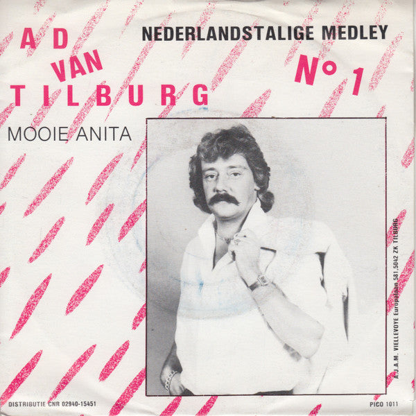 Ad Van Tilburg - Nederlandstalige Medley N° 1 Vinyl Singles Vinyl Very Good (VG) <br> Hoes Good Plus (G+)