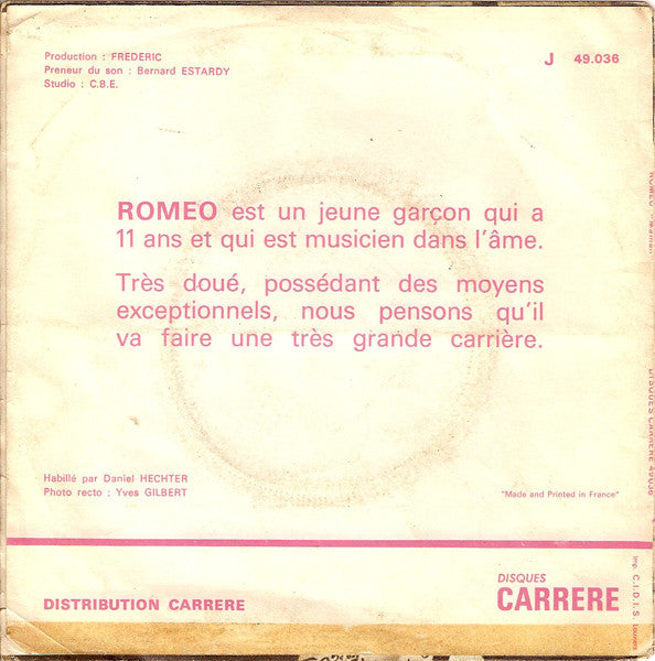 Romeo - Maman Vinyl Singles Vinyl Very Good (VG) <br> Hoes Good Plus (G+)