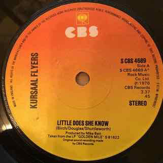 Kursaal Flyers - Little Does She Know Vinyl Singles