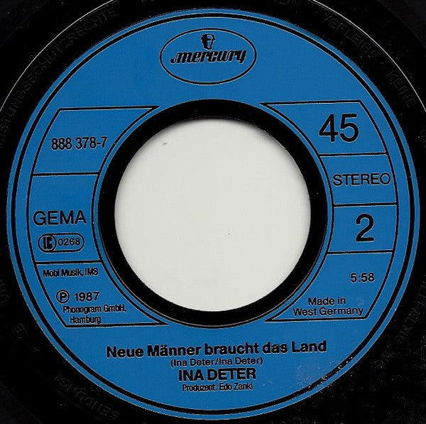 Ina Deter - Wenn Du So Bist Wie Dein Lachen Live Vinyl Singles Vinyl (VG) <br> Hoes (G+)