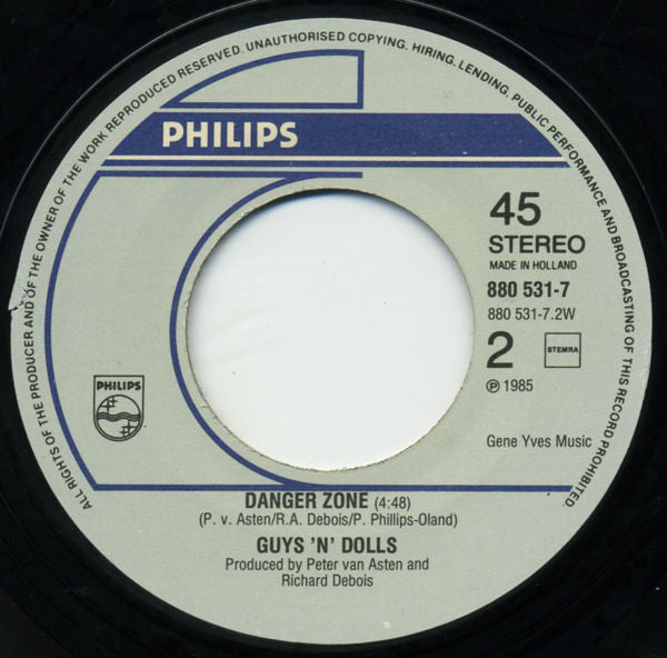 Guys 'N' Dolls - Phoney People Vinyl Singles Vinyl (VG) <br> Hoes (G+)