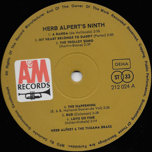 Herb Alpert & The Tijuana Brass - Herb Alpert's Ninth (LP)