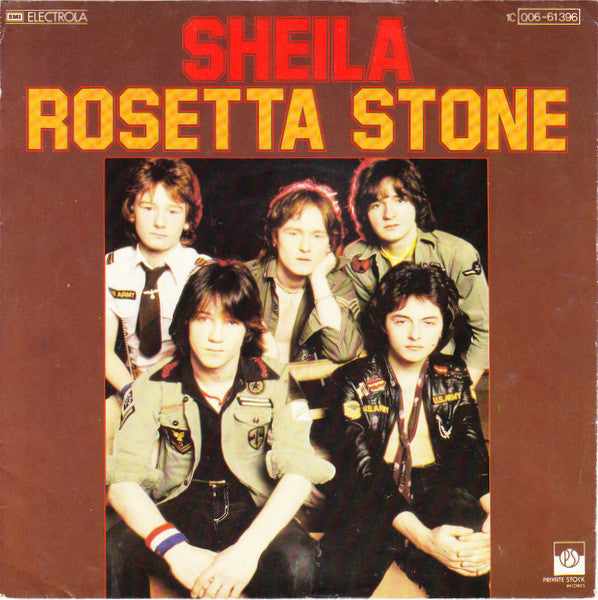 Rosetta Stone - Sheila Vinyl Singles Vinyl Very Good (VG) <br> Hoes Good Plus (G+)