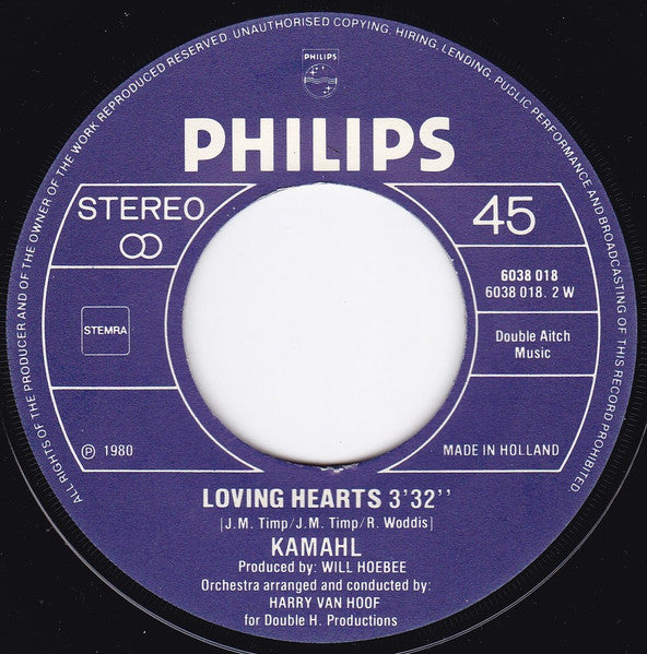 Kamahl - Save The Whale Vinyl Singles Vinyl Very Good (VG) <br> Hoes Good Plus (G+)