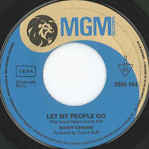 Donny Osmond - Puppy Love Vinyl Singles Vinyl Very Good (VG) <br> Hoes Good Plus (G+)