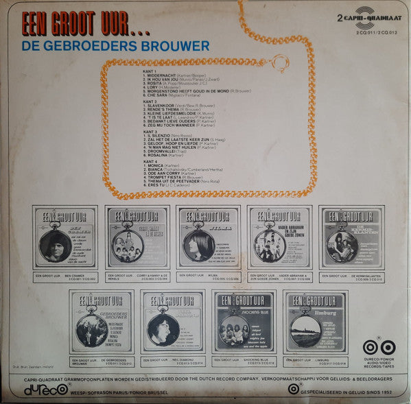 Gebroeders Brouwer - Een Groot Uur... (LP) 51204 Vinyl LP Dubbel Vinyl Very Good (VG) <br> Hoes Good Plus (G+)