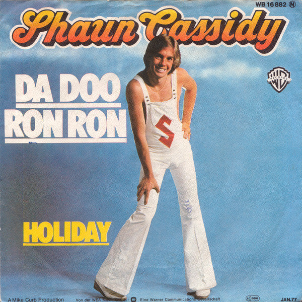 Shaun Cassidy - Da Doo Ron Ron 03539 Vinyl Singles Vinyl Very Good (VG) <br> Hoes Good Plus (G+)