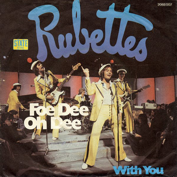 Rubettes - Foe Dee Oh Dee 39412 Vinyl Singles Vinyl Very Good (VG) <br> Hoes Good Plus (G+)