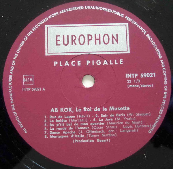 Ab Kok - Place Pigalle (LP) Vinyl LP