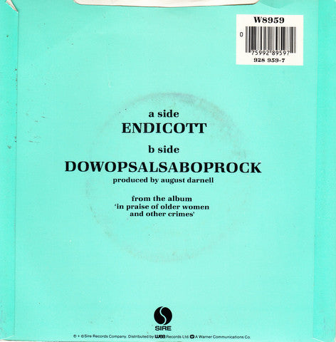 Kid Creole And The Coconuts - Endicott 30524 Vinyl Singles Vinyl Very Good (VG) <br> Hoes Good Plus (G+)