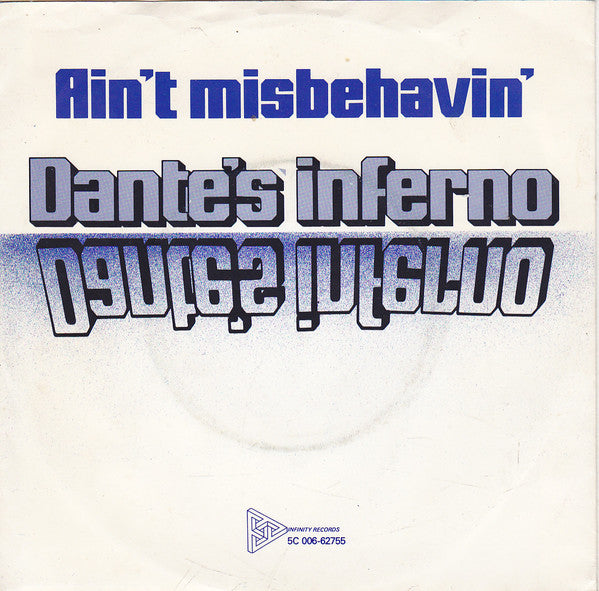 Dante's Inferno - Ain't Misbehavin' Vinyl Singles Vinyl Very Good (VG) <br> Hoes Good Plus (G+)