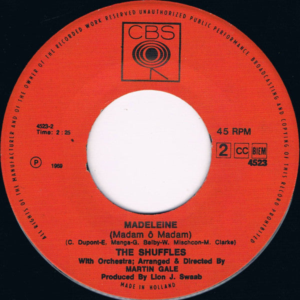 Shuffles - Cha-La-La, I Need You Vinyl Singles Vinyl Very Good (VG) <br> Hoes Generic