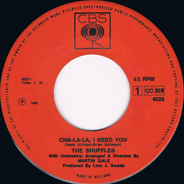 Shuffles Cha La La I Need You VINYLSINGLES.NL