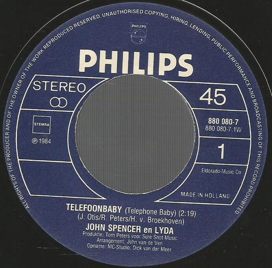 John Spencer En Lyda - Telefoonbaby 37545