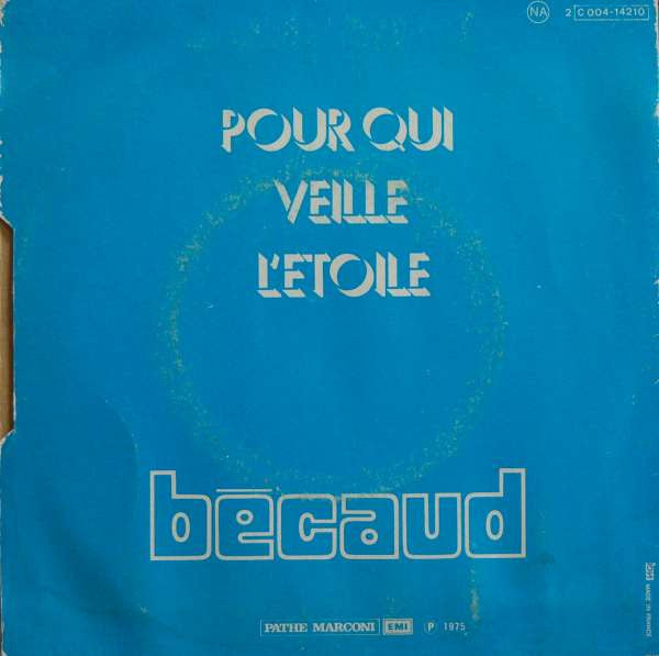 Bécaud - Laissez Aller Vinyl Singles Vinyl (VG) <br> Hoes (G+)