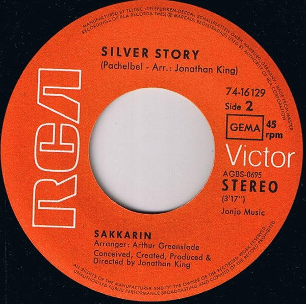 Sakkarin - Silver Canon Vinyl Singles