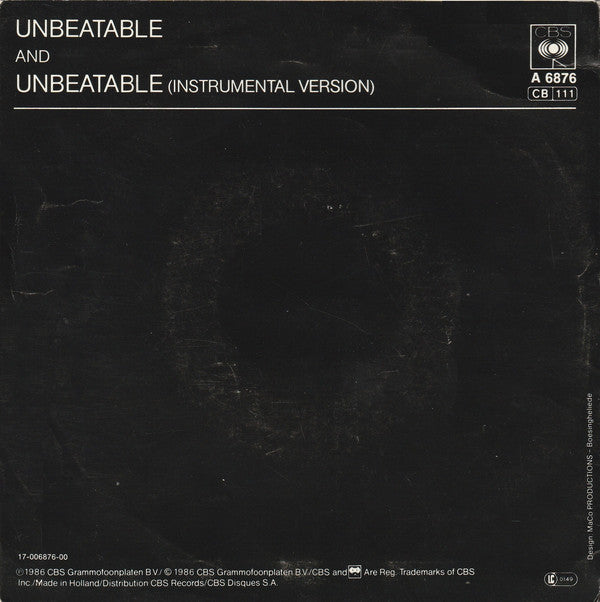 Affair - Unbeatable Vinyl Singles Vinyl Very Good (VG) <br> Hoes Good Plus (G+)