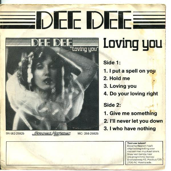 Dee Dee - Give Me Something Vinyl Singles Vinyl Very Good (VG) <br> Hoes Good Plus (G+)