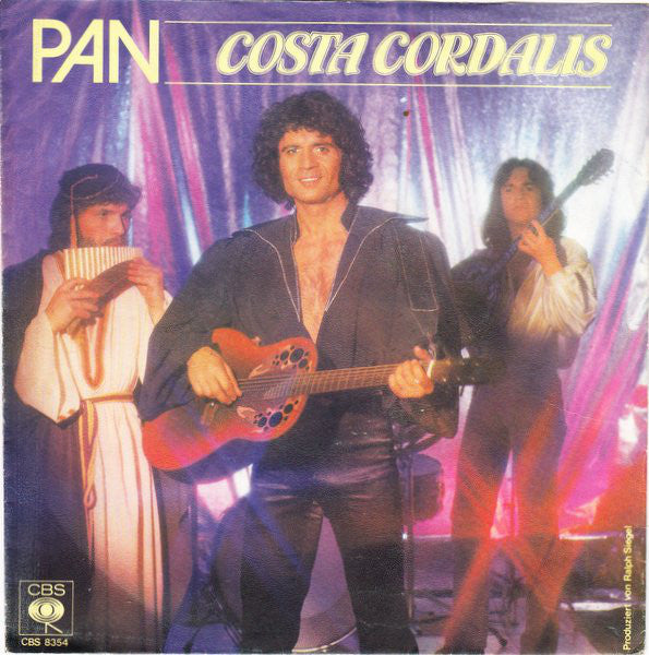 Costa Cordalis - Pan Vinyl Singles Vinyl Very Good (VG) <br> Hoes Good Plus (G+)