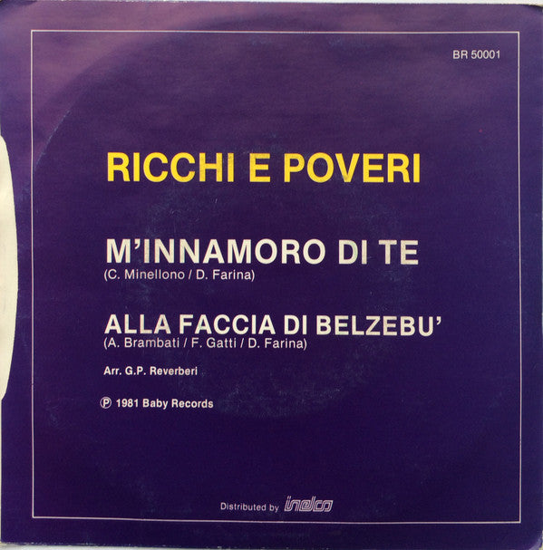 Ricchi & Poveri - Mamma Maria 43093 Vinyl Singles Vinyl Very Good (VG) <br> Hoes Good Plus (G+)