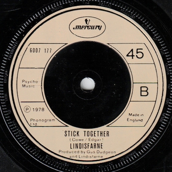 Lindisfarne - Run For Home Vinyl Singles Vinyl Very Good (VG) <br> Hoes Good Plus (G+)