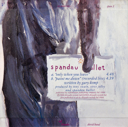 Spandau Ballet - Only When You Leave 30373 Vinyl Singles Media VG+ / Sleeve G+