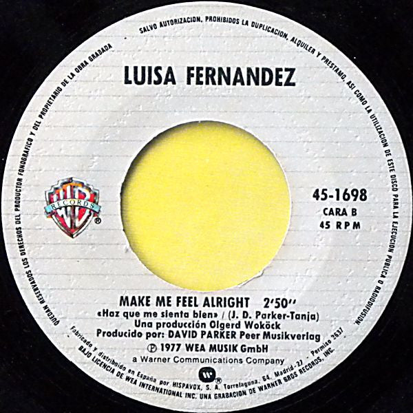 Luisa Fernandez - Lay Love On You Vinyl Singles