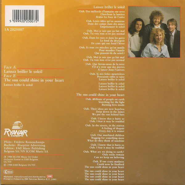 Reynaert - Laissez Briller Le Soleil Vinyl Singles Vinyl Goed / Hoes Redelijk