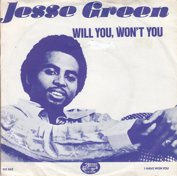 Jesse Green - Will You, Won't You Vinyl Singles Vinyl Very Good (VG) <br> Hoes Good Plus (G+)