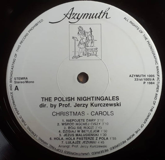 Polish Nightingales Dir. By Prof. Jerzy Kurczewski - Christmas - Carols (LP) Vinyl LP Vinyl Zeer Goed / Hoesje Goed "VINYLSINGLES.NL"