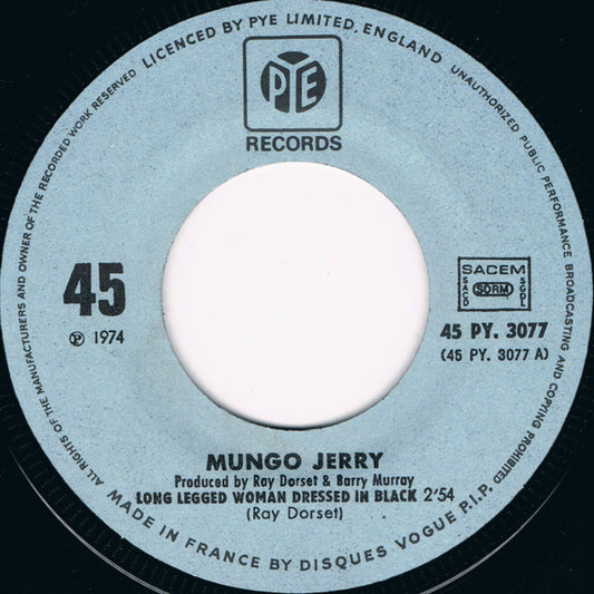 Mungo Jerry - Long Legged Woman Dressed In Black