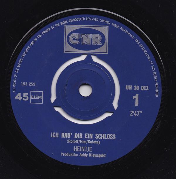 Heintje - Ich Bau' Dir Ein Schloss Vinyl Singles Vinyl Very Good (VG) <br> Hoes Good Plus (G+)