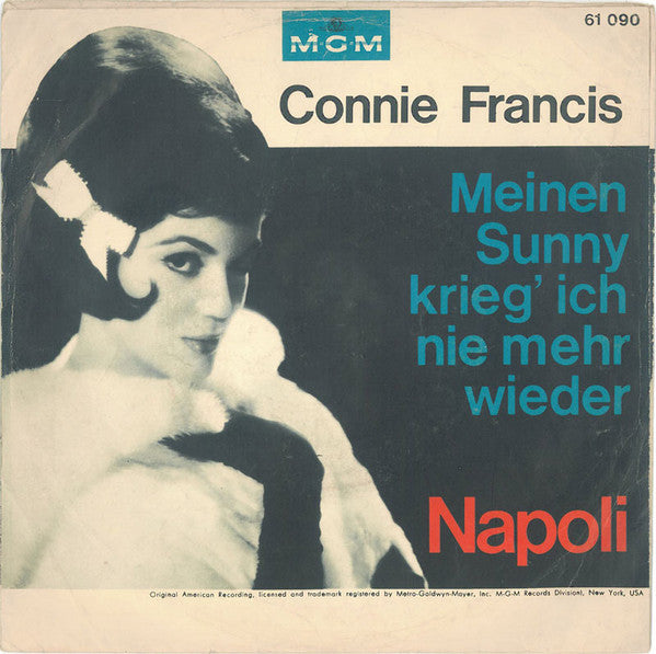 Connie Francis - Napoli Vinyl Singles Vinyl Very Good (VG) <br> Hoes Good Plus (G+)