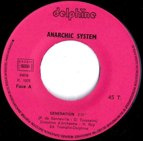 Anarchic System - Generation Vinyl Singles