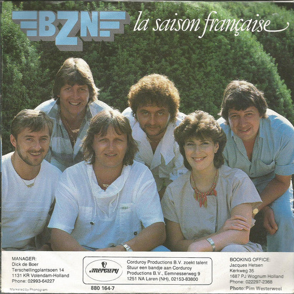 BZN - La Saison Franaise 37583 Vinyl Singles Vinyl Very Good (VG) <br> Hoes Good Plus (G+)