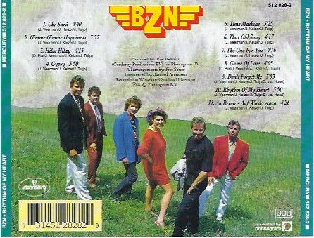 BZN - Rhythm Of My Heart (CD) Compact Disc Vinyl Very Good (VG) <br> Hoes Good Plus (G+)