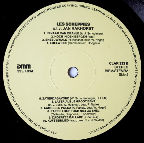 Les Scheppies - Met fleurige noten (LP) Vinyl LP